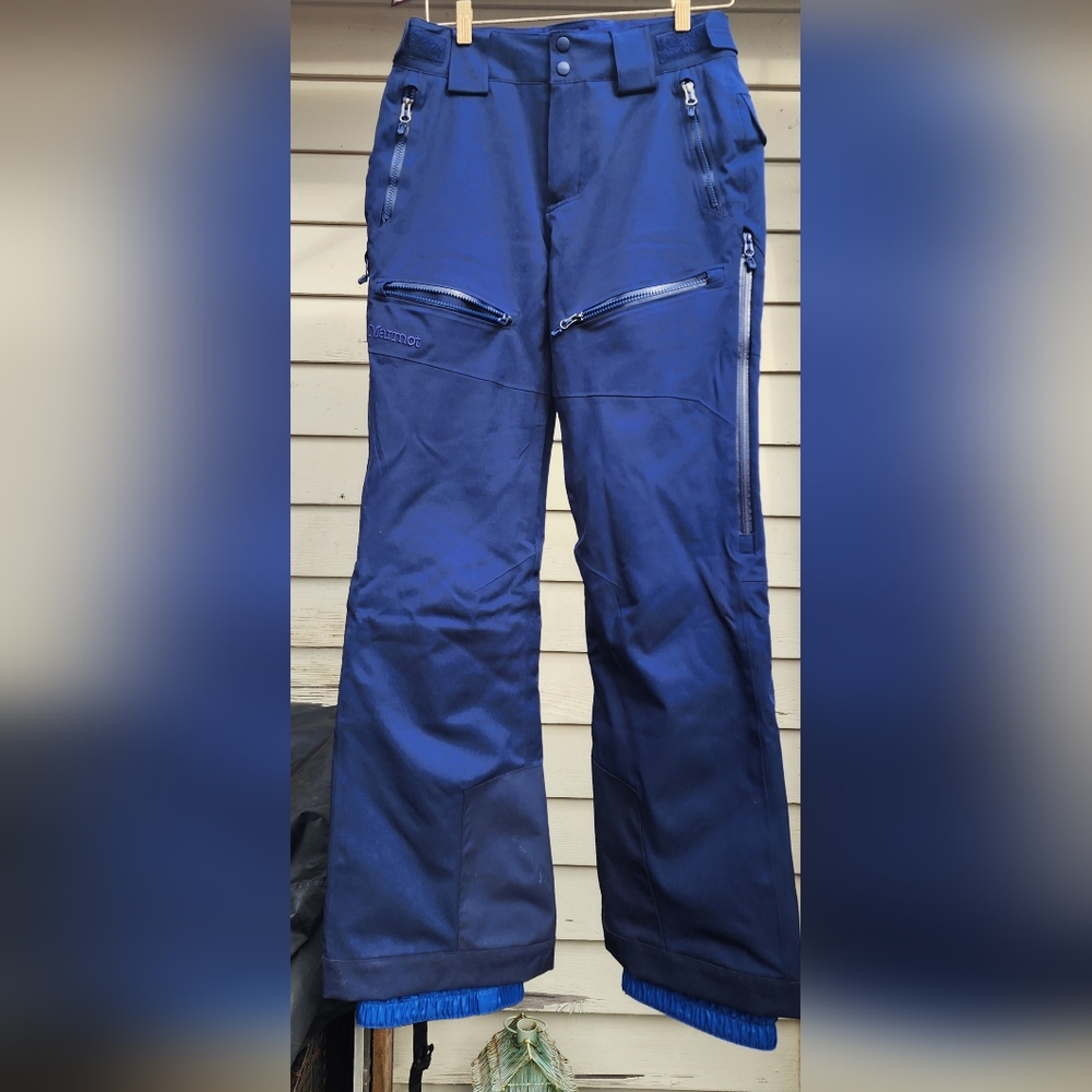 Marmot NWOT Women’s Snow Ski Winter Rain Pants Arctic Navy Womens S/P/CH G15